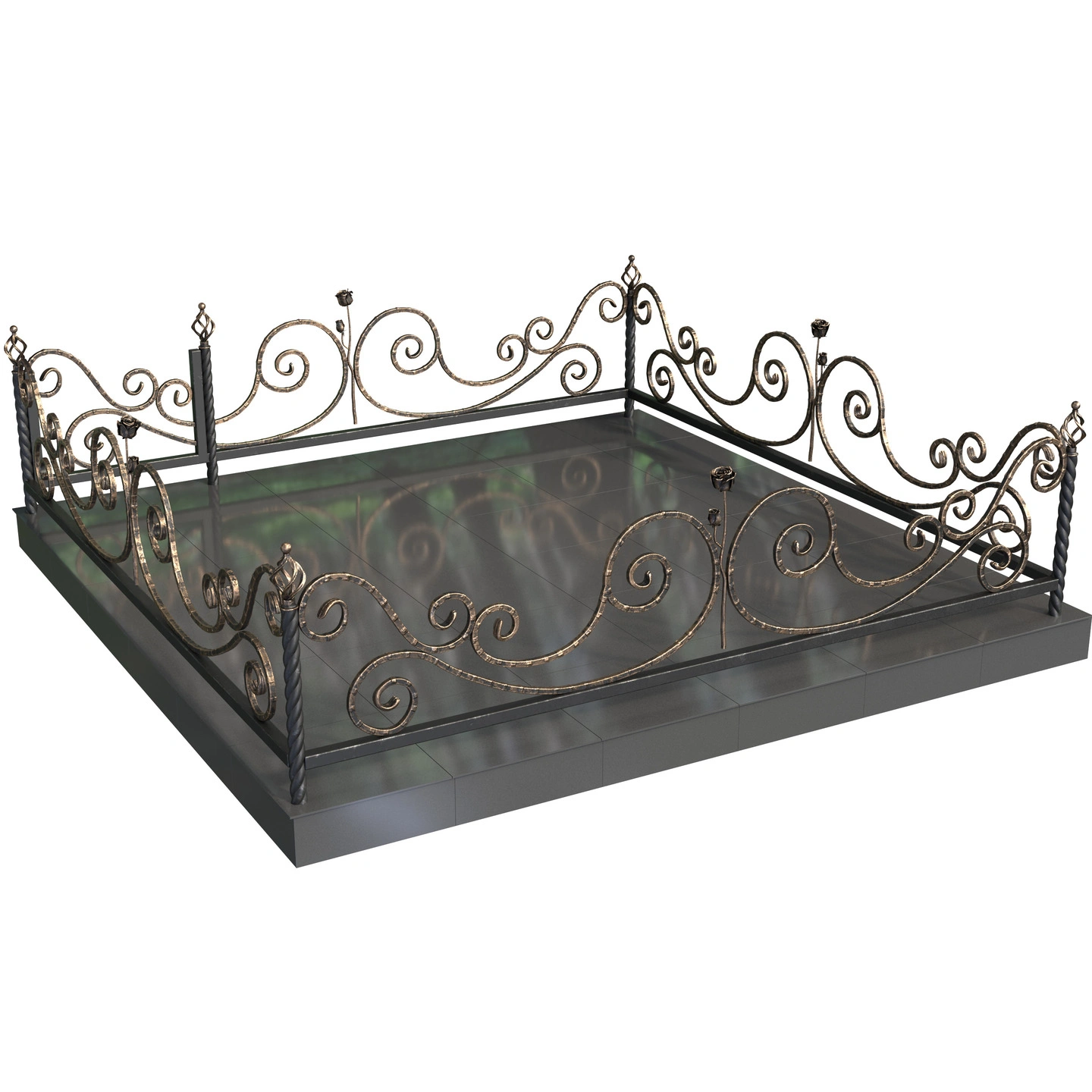 Кованая ограда 2